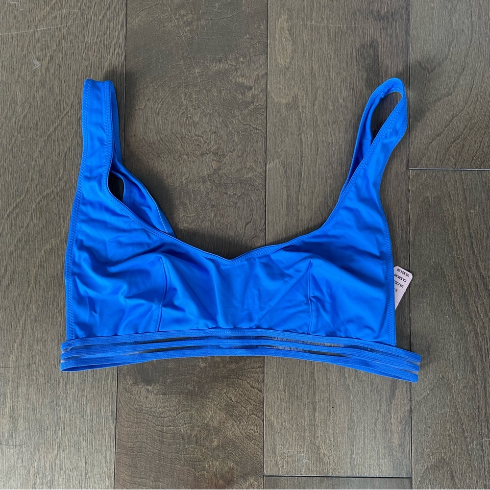 Victorias Secret Electric Blue Sheer Elastic Band Bralette